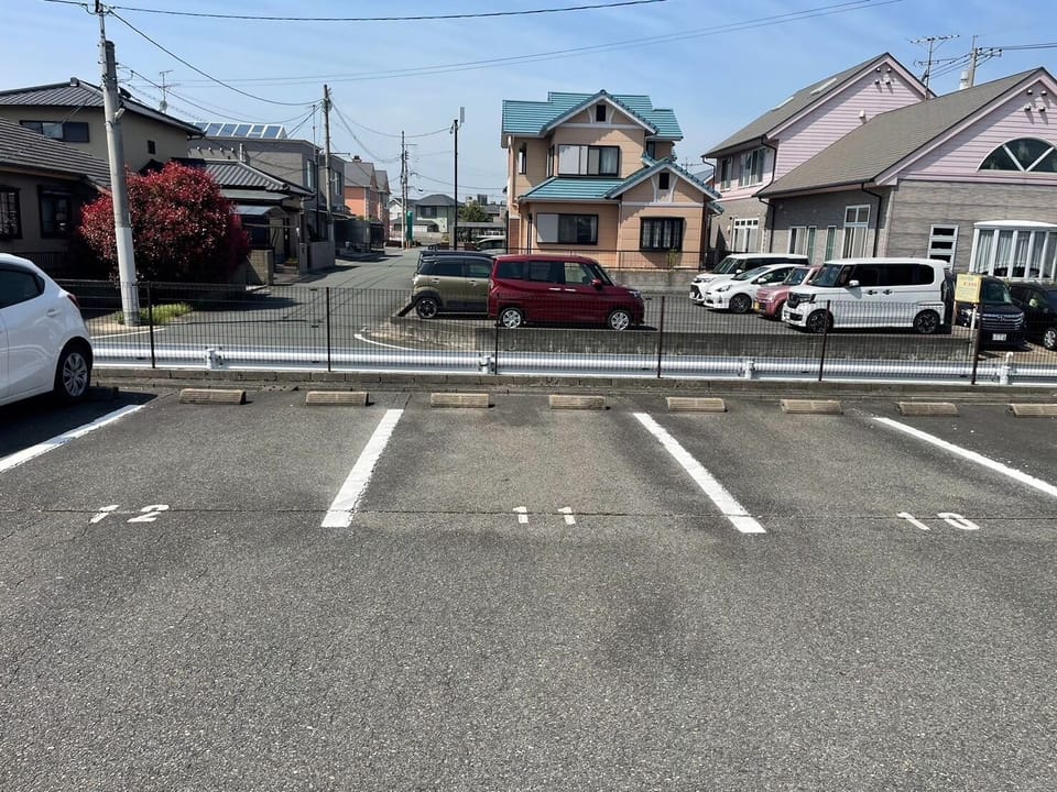 Parking spaces 10, 11 and 12