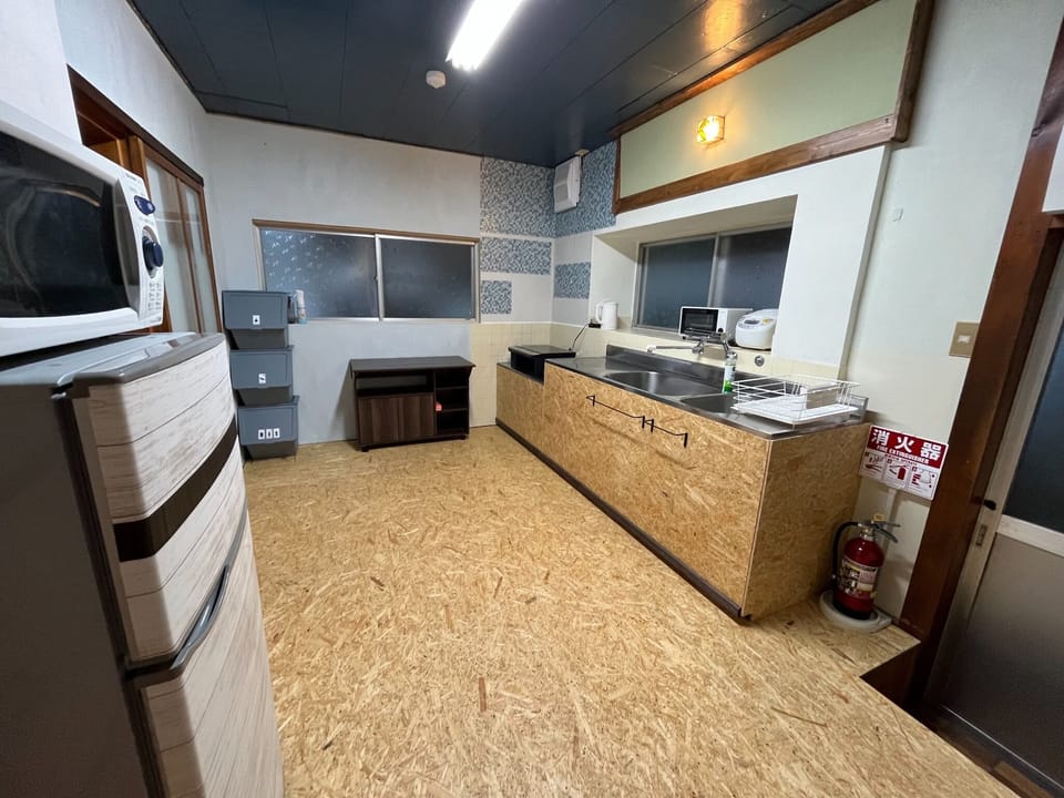 The kitchen is spacious