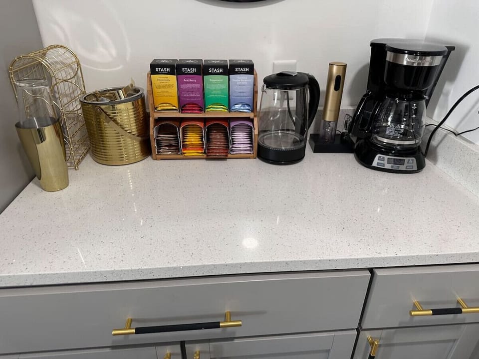 Discover your own cozy coffee and tea nook, perfect for starting your day with a warm cup and a moment of tranquility!