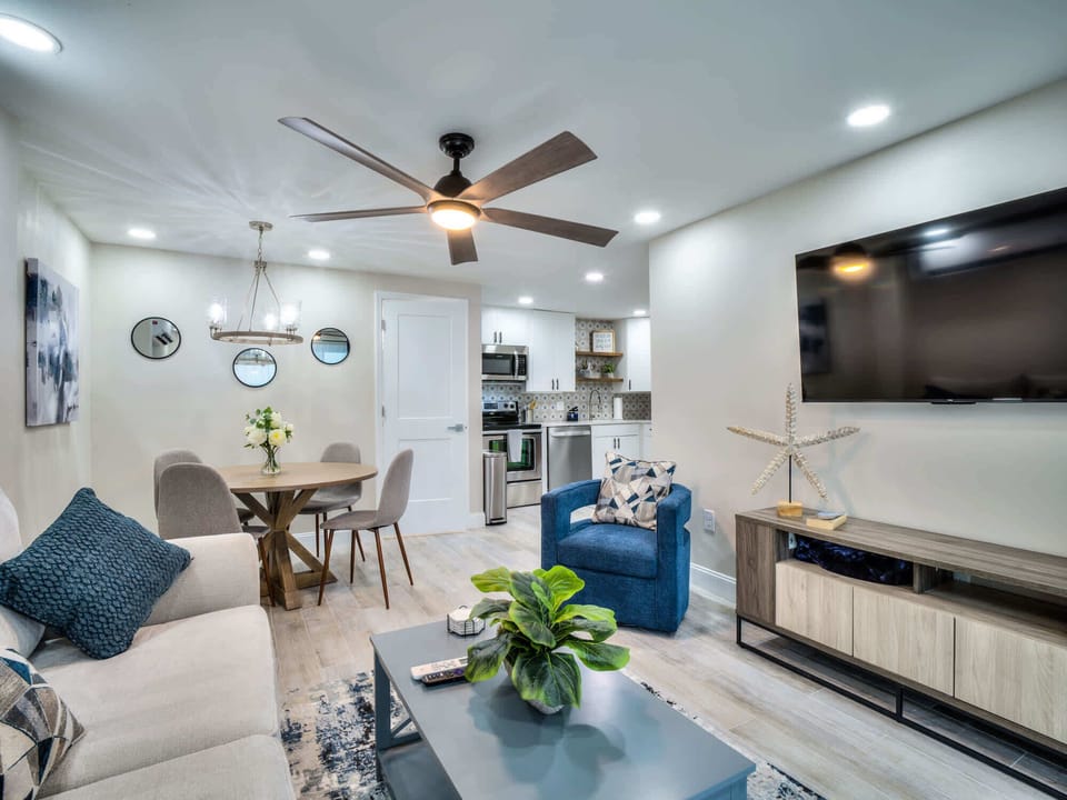 Large Smart TV in living room