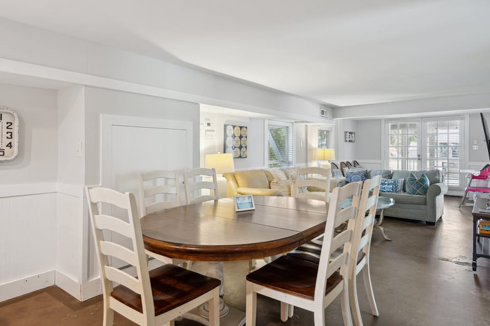 Dining Area and Living Room in Downstairs Unit