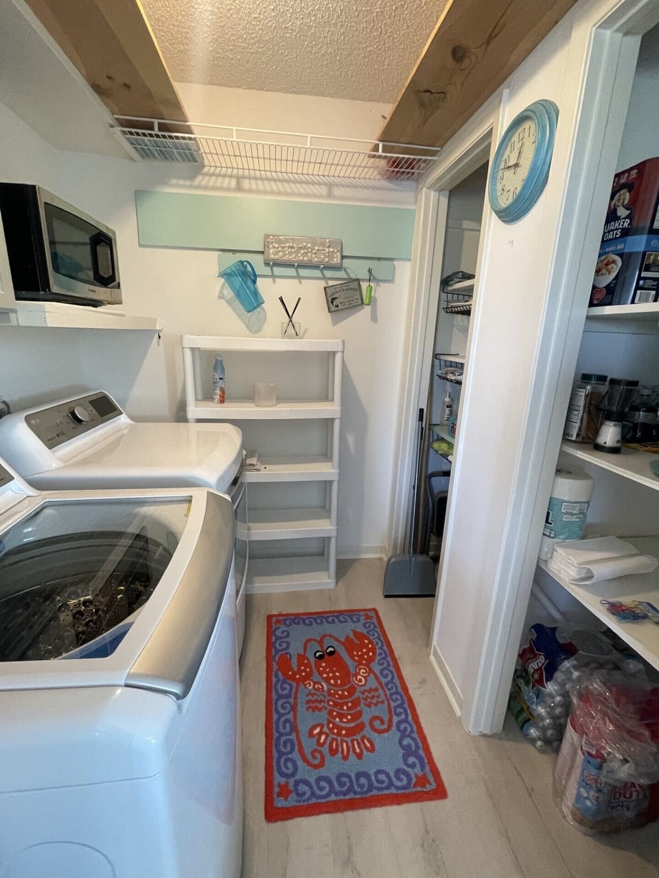 Laundry room and pantry. 