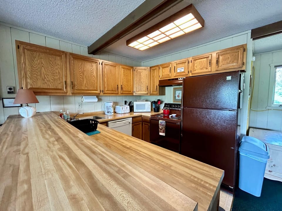 Open kitchen.