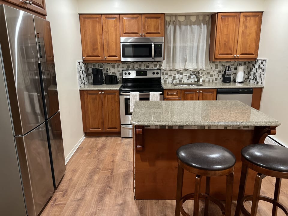 Modern kitchen with cooking essentials