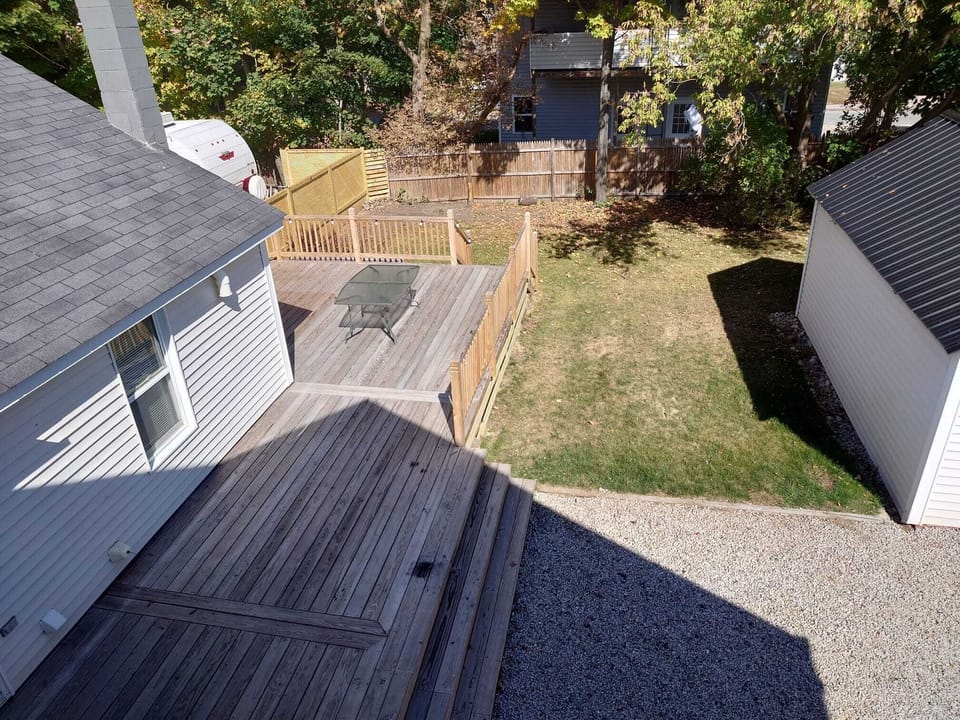 Back garden and deck