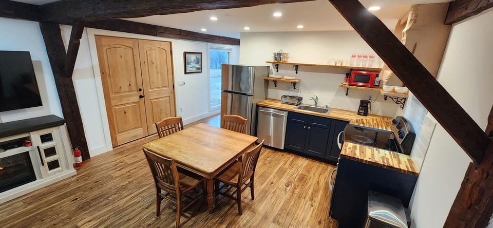 Kitchen and dining area
