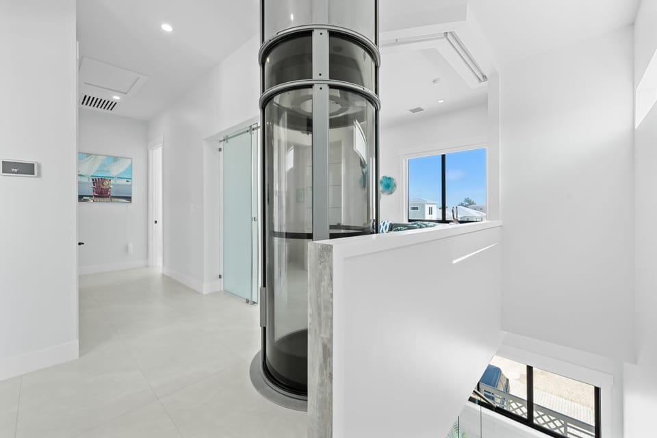 What’s that? We’ve installed an elevator connecting all three floors so you don’t have to climb the stairs each time.