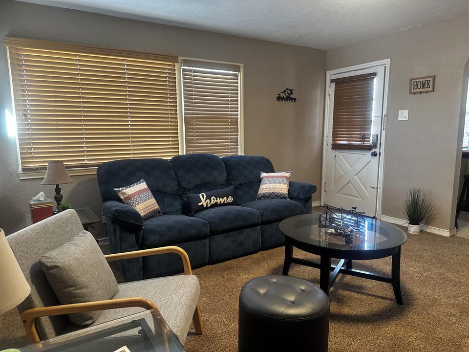 Lazy boy sofa with recliners. 