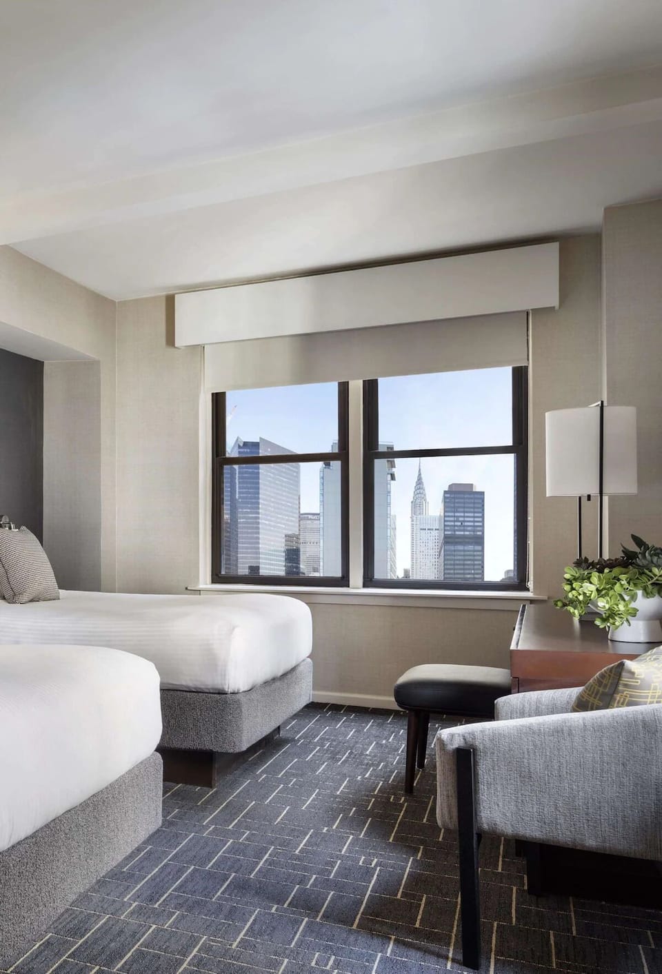 Relax with extra space to lounge beside the bright window.