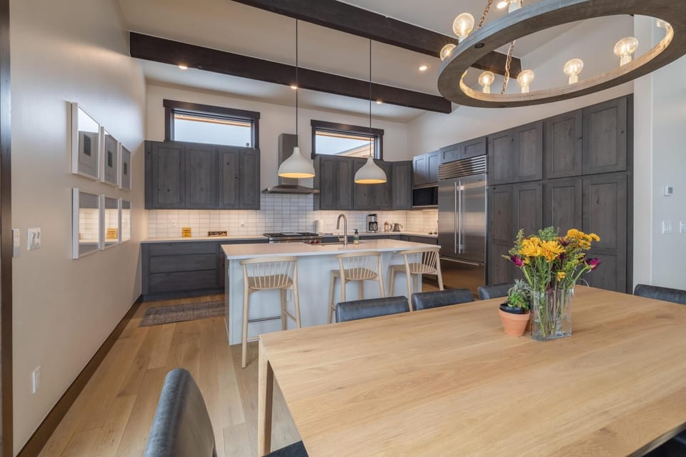 Upstairs Kitchen + Dining Area