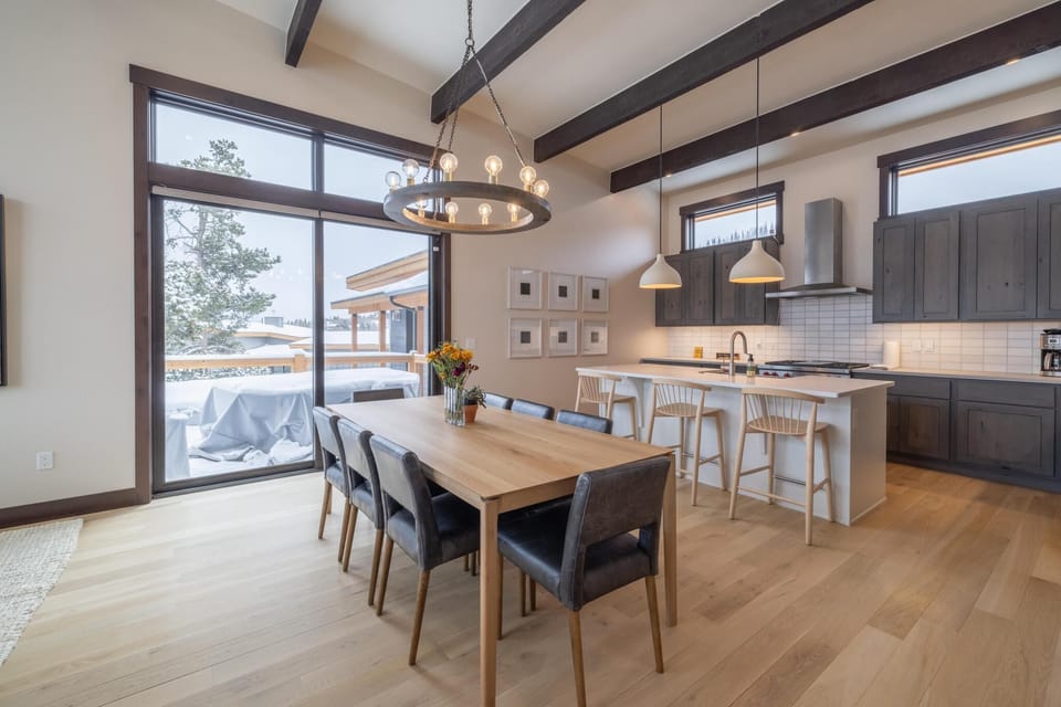 Upstairs Living Room + Dining Area