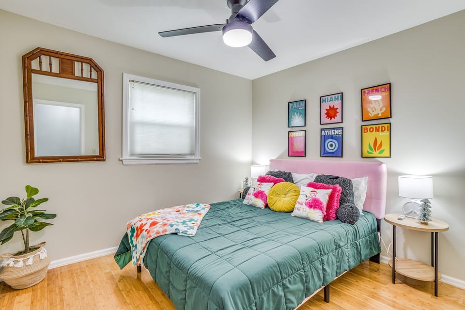 Rest and Rejuvenate in 1 of 4 Main Floor Bedrooms with a comfortable King Bed