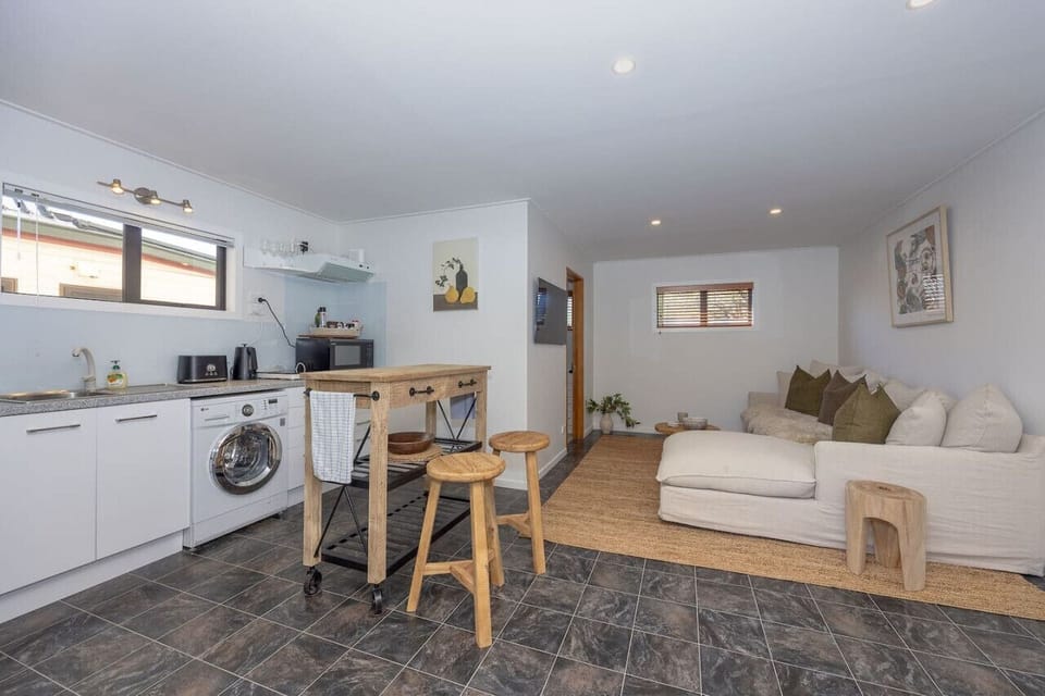Kitchenette, dining and living area