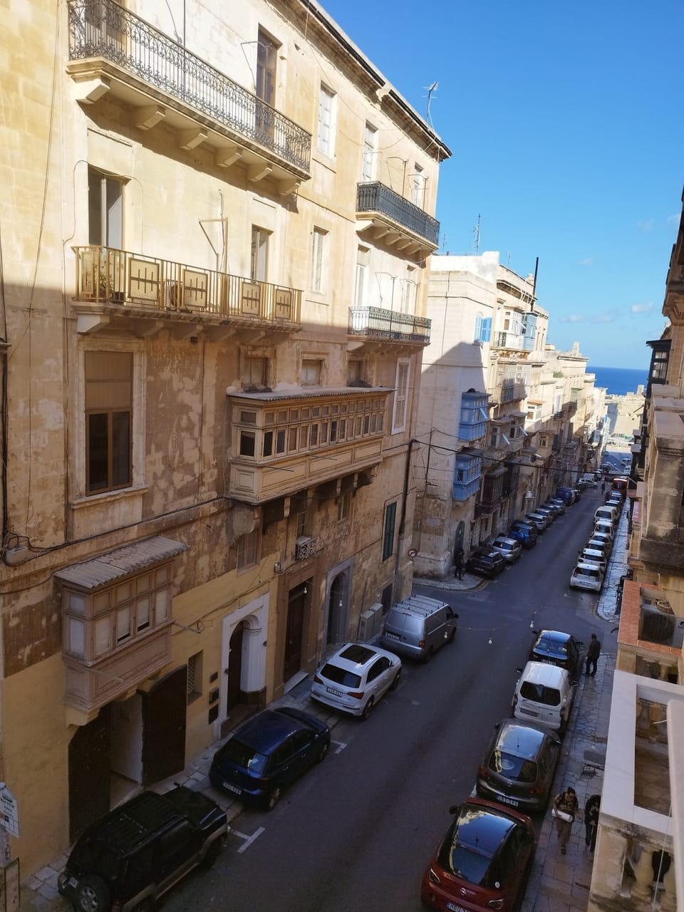 View from the balcony of living area over looking Old Bakery street.
