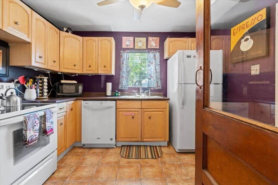 Lots of counter space for easy meal prep.