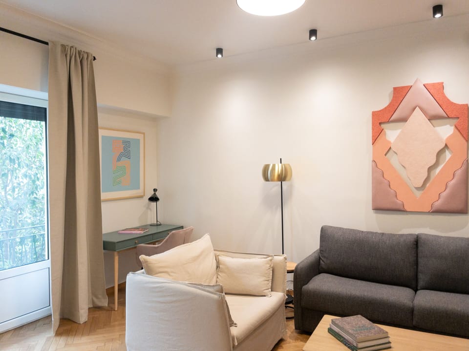 Living room and writing desk
