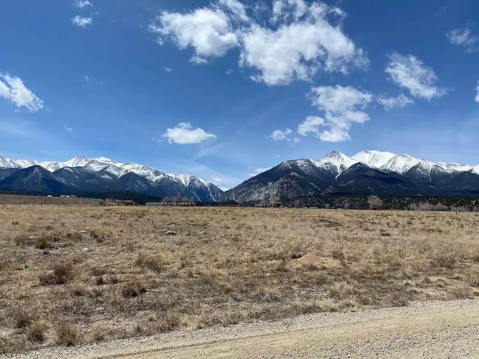 Two 14-ers right out the window look beautiful in any season. 