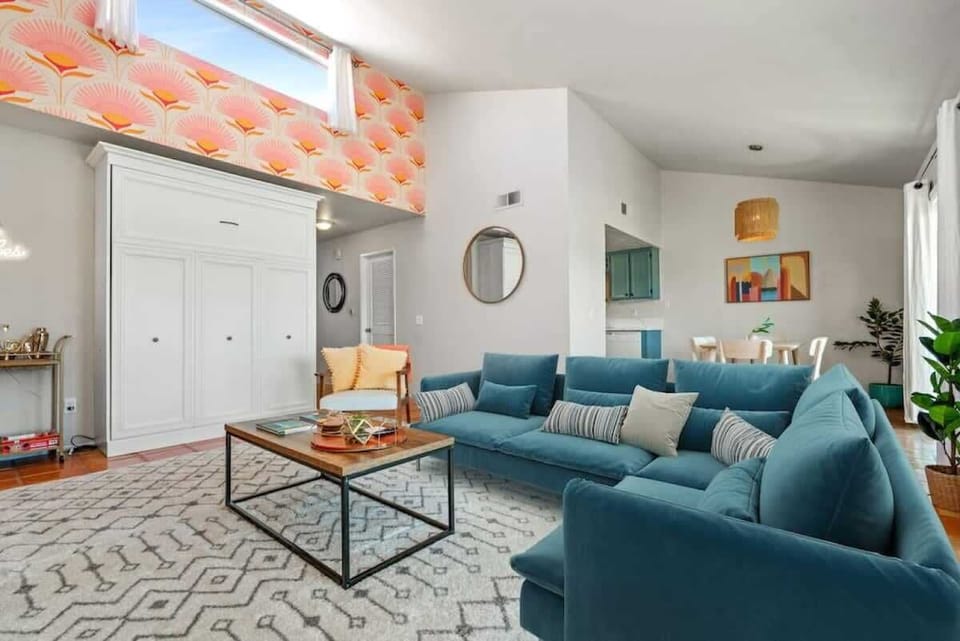 Relax on the plush sofas and enjoy your shows.