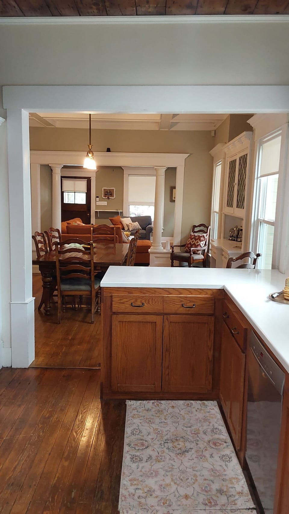 Kitchen looking towards dining room