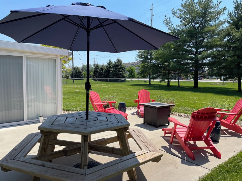 Back Patio is a great place for dinner or relaxing after your day!
