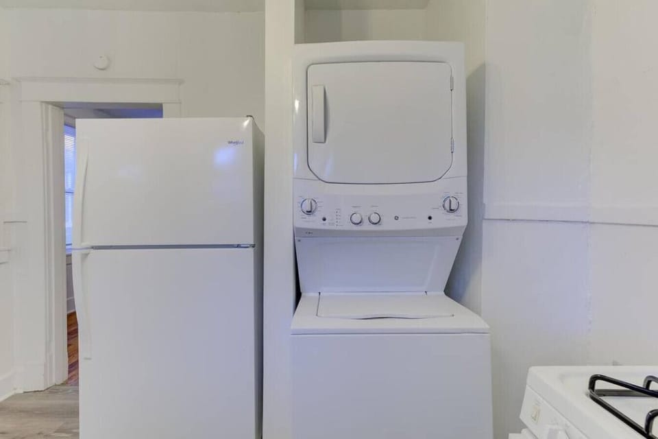 Laundry made easy: Washer and dryer provided for your convenience