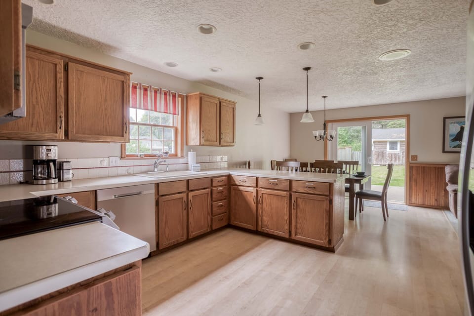 Kitchen area with Window View