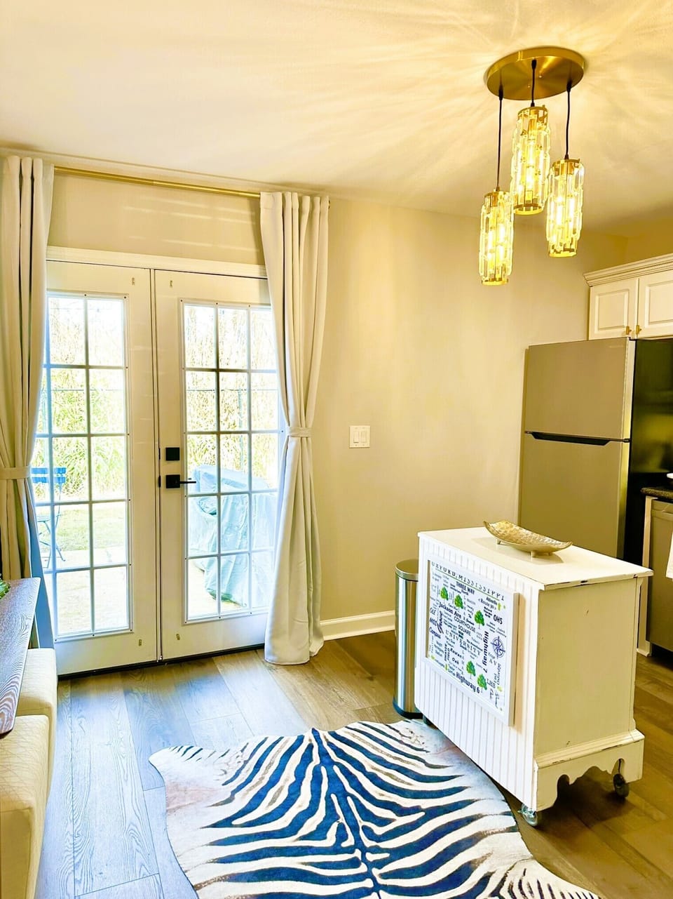 Spacious open kitchen.
