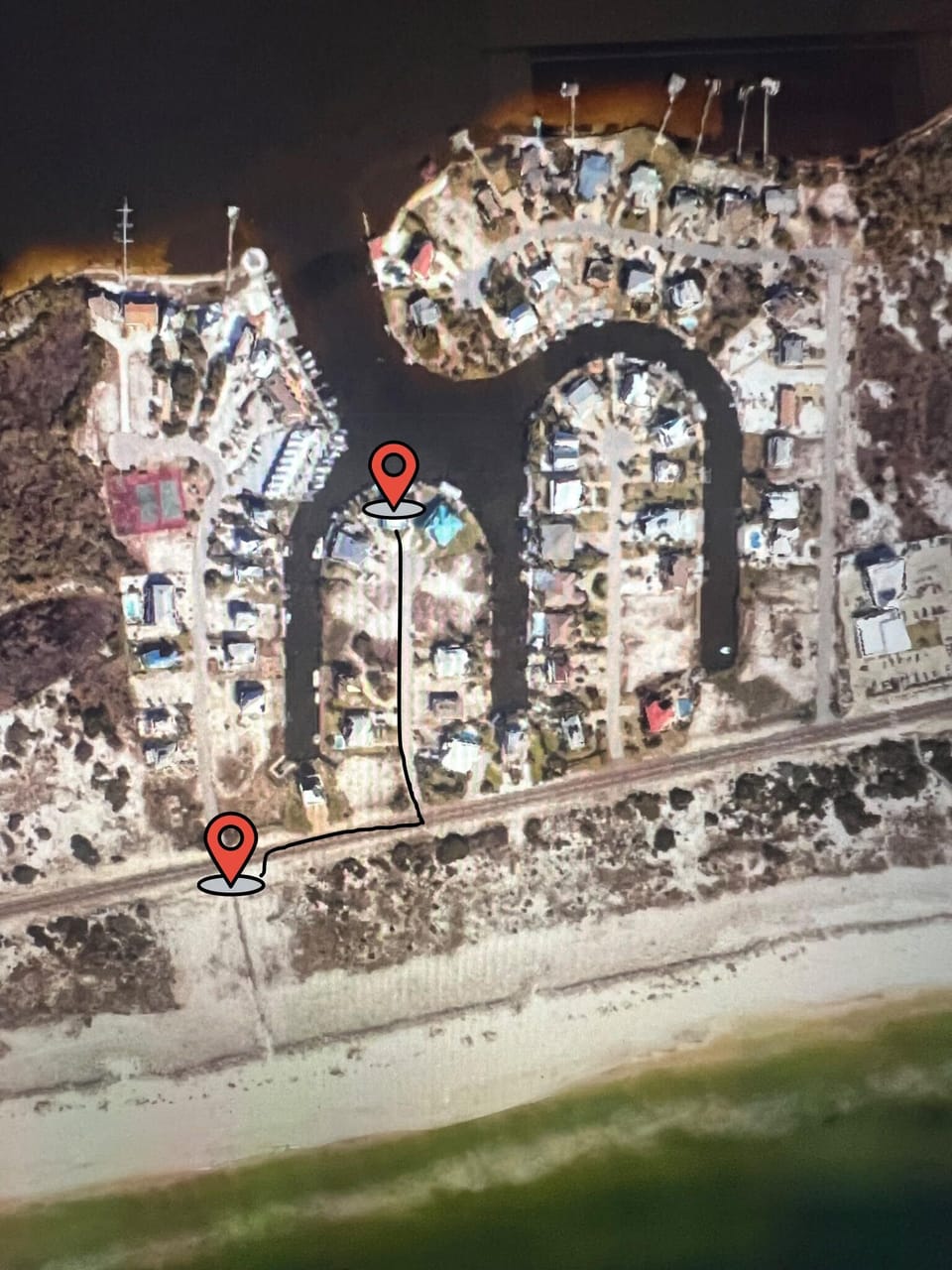 Short 4 minute walk to the private neighborhood beach! 