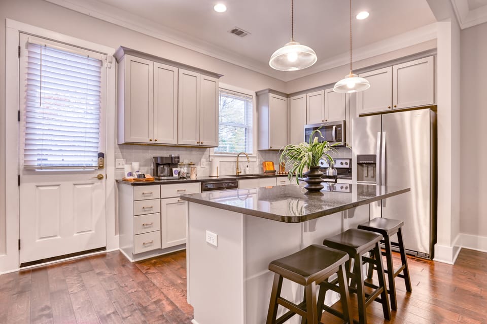 {Kitchen - Downstairs} 
Fully Equipped with Full Size Appliances
