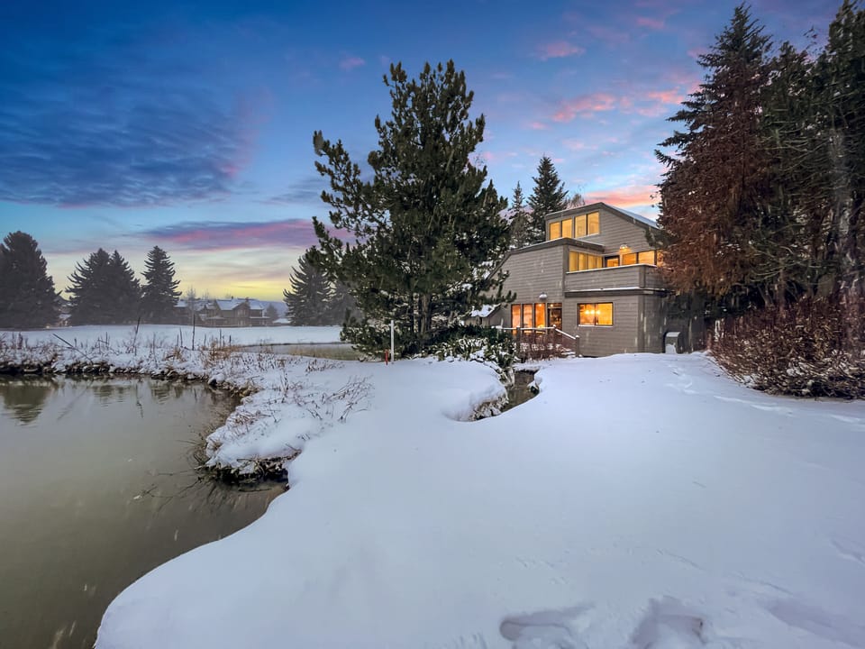 Welcome to Whispering Waters Chalet, where you're sure to love the incredible winter views!