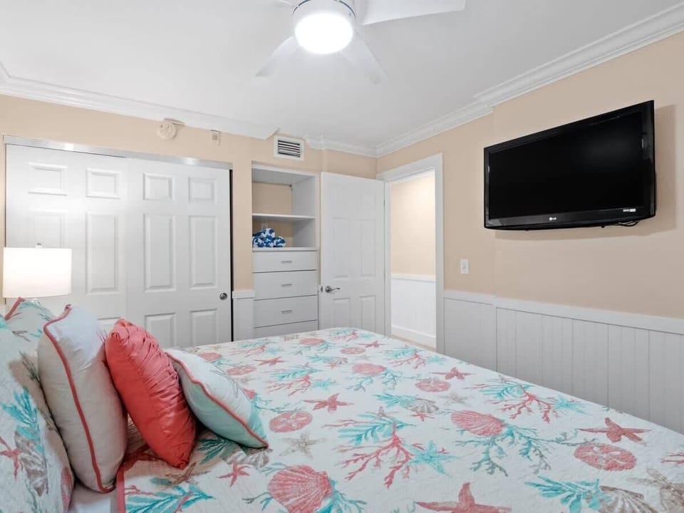 Master bedroom with king bed