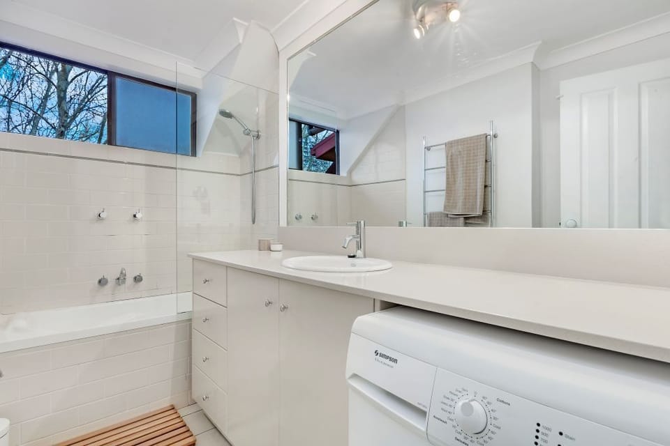 Bathroom will full bath and shower