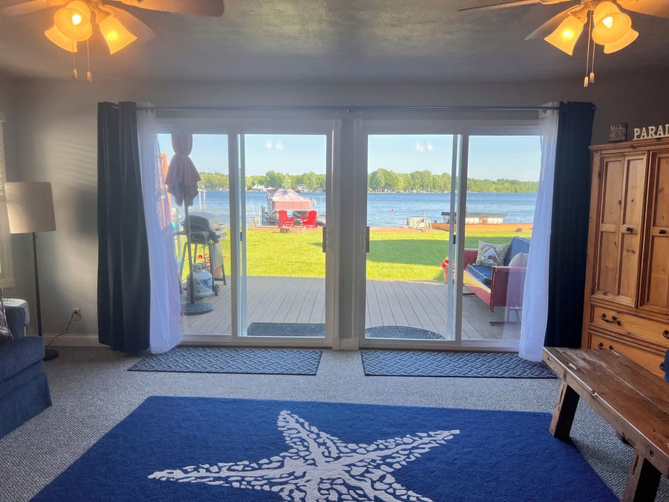 Enjoy lakefront living and views from almost every room in the house!