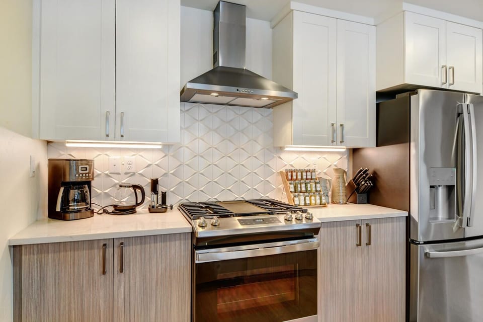 Custom Two-Toned Wood Cabinetry