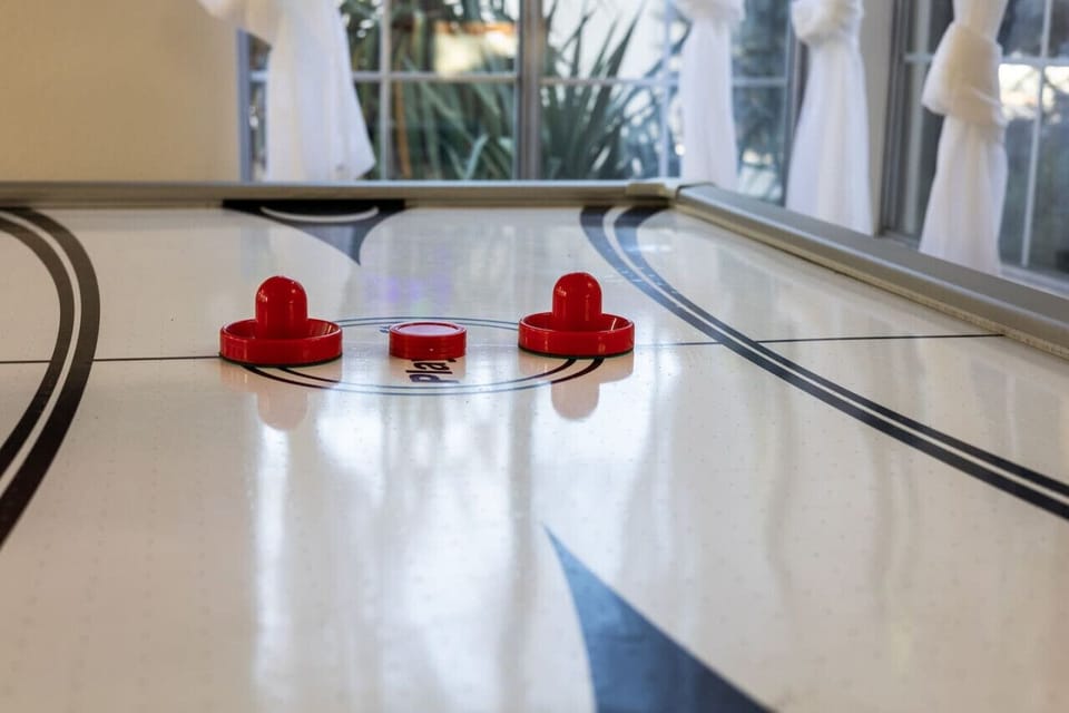 Air hockey.