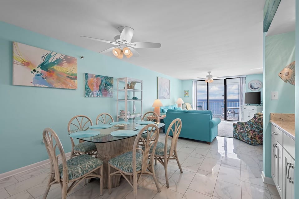 Summerchase 602 Dining into Living area w/ Gulf views
