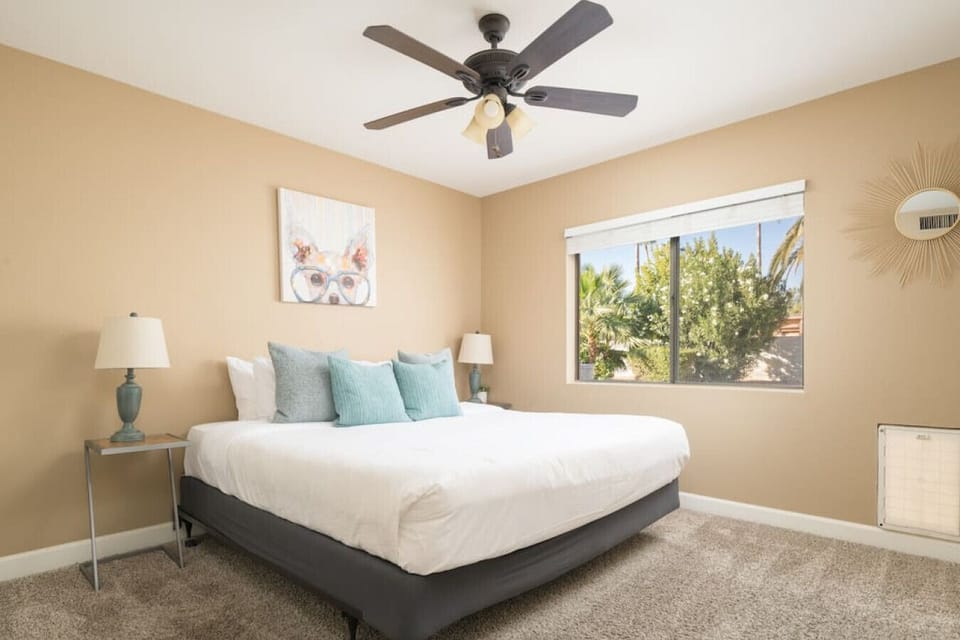 Enjoy restful nights in a stylish, welcoming bedroom that feels like home.
