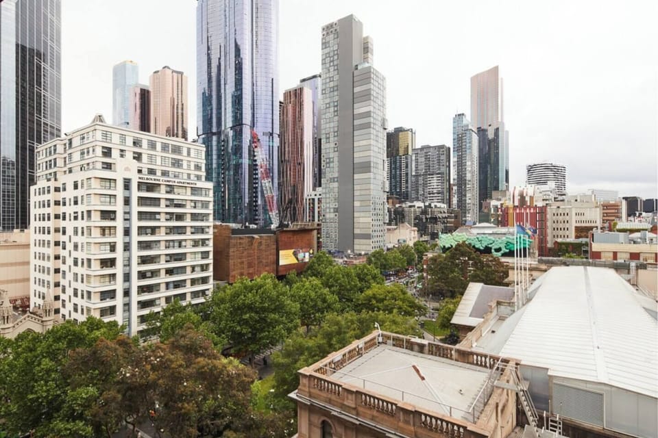 Enjoy the Melbourne city skyline views from the comfort of your private balcony – a perfect spot to unwind and take in the urban charm.