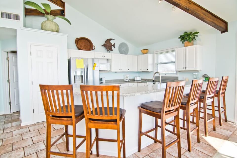 Level Two Kitchen with Bar Seating