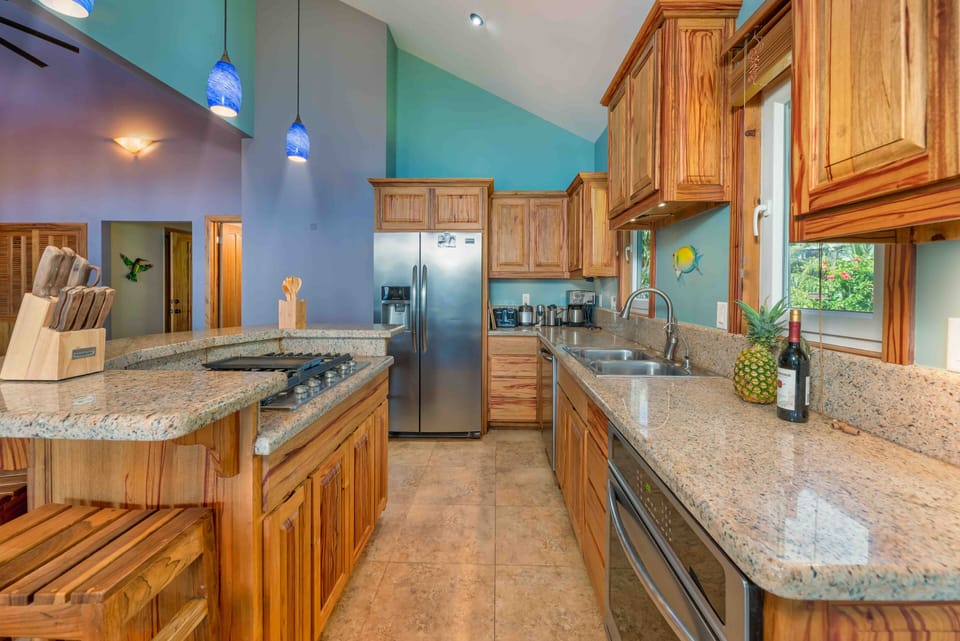 Full kitchen with stainless appliances