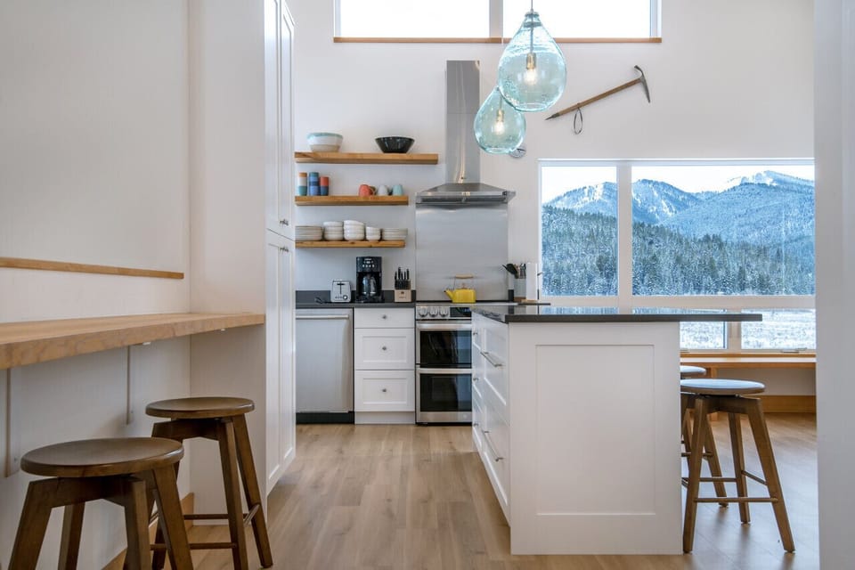 View of Open Concept Kitchen / Bar Seating