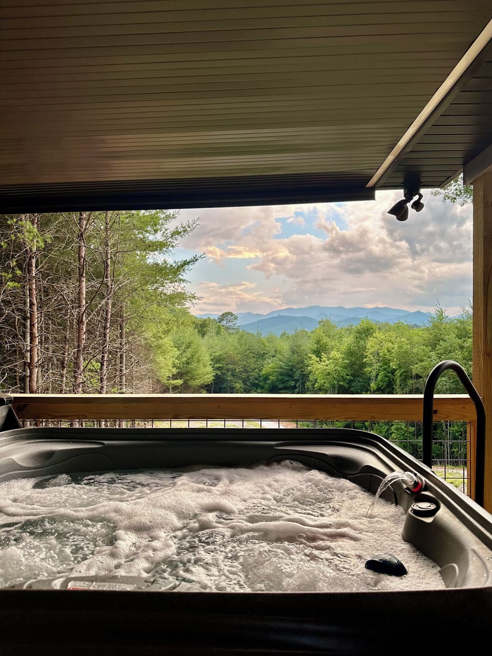 View from the hot tub