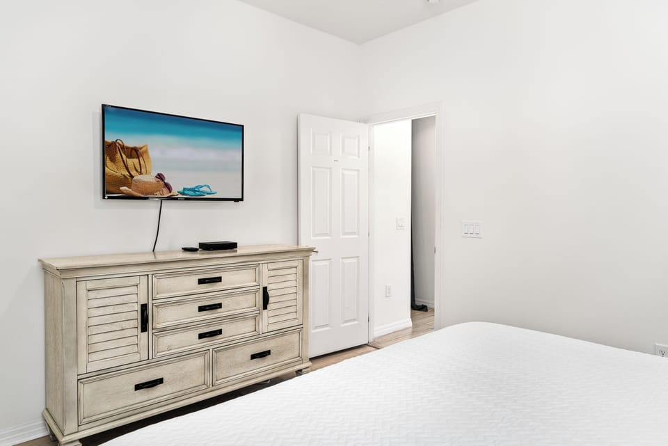 Each bedroom is equipped with its own TV, ensuring comfort for everyone.