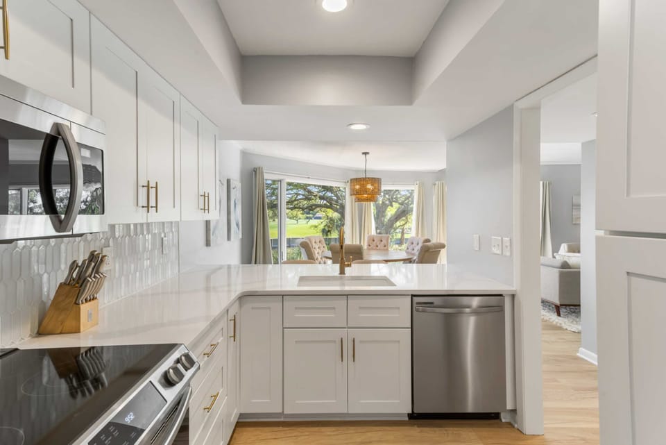 Enjoy the view while preparing meals or cleaning up!