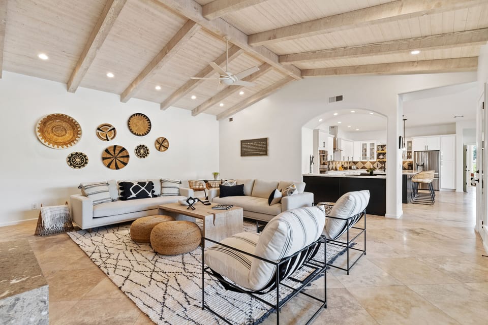 Share memories, play games, enjoy some laughs in this beautiful living area