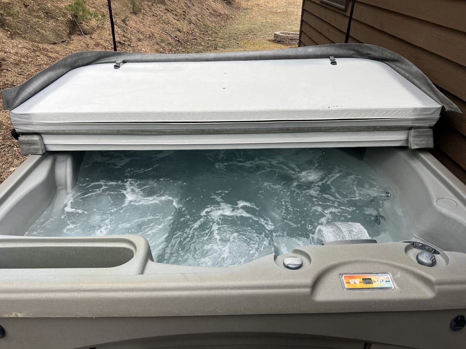 Hot tub for relaxing after a long day of exploring