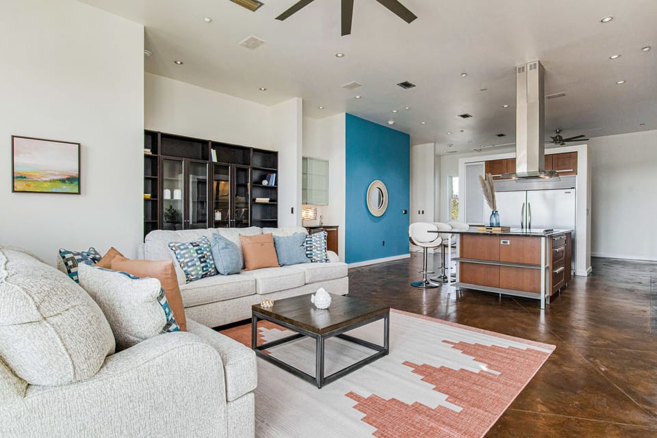 Make memories in our spacious living room, where the comfort of home meets the luxury of vacation living.