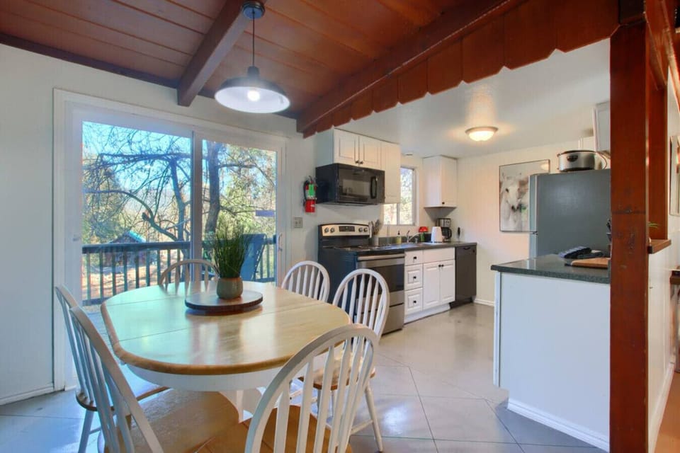 Dining area and kitchen