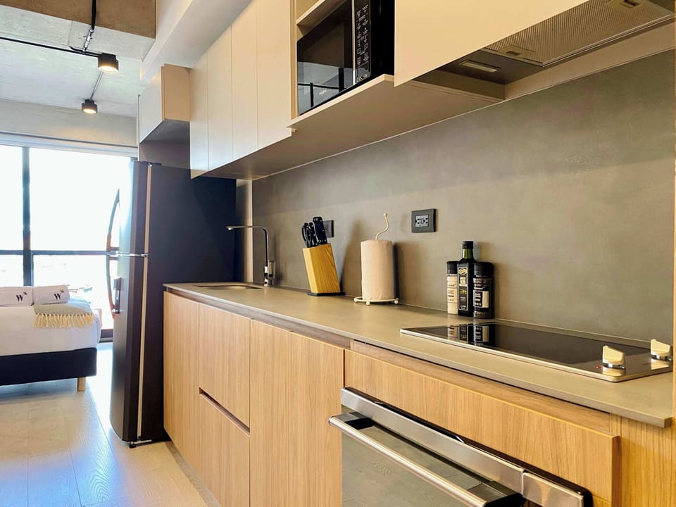 Open kitchen with a sleek