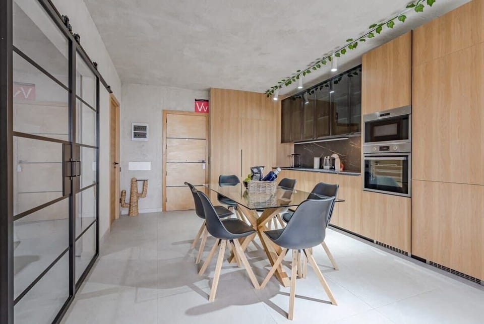 Dining Area with a Fully-Equipped Kitchen